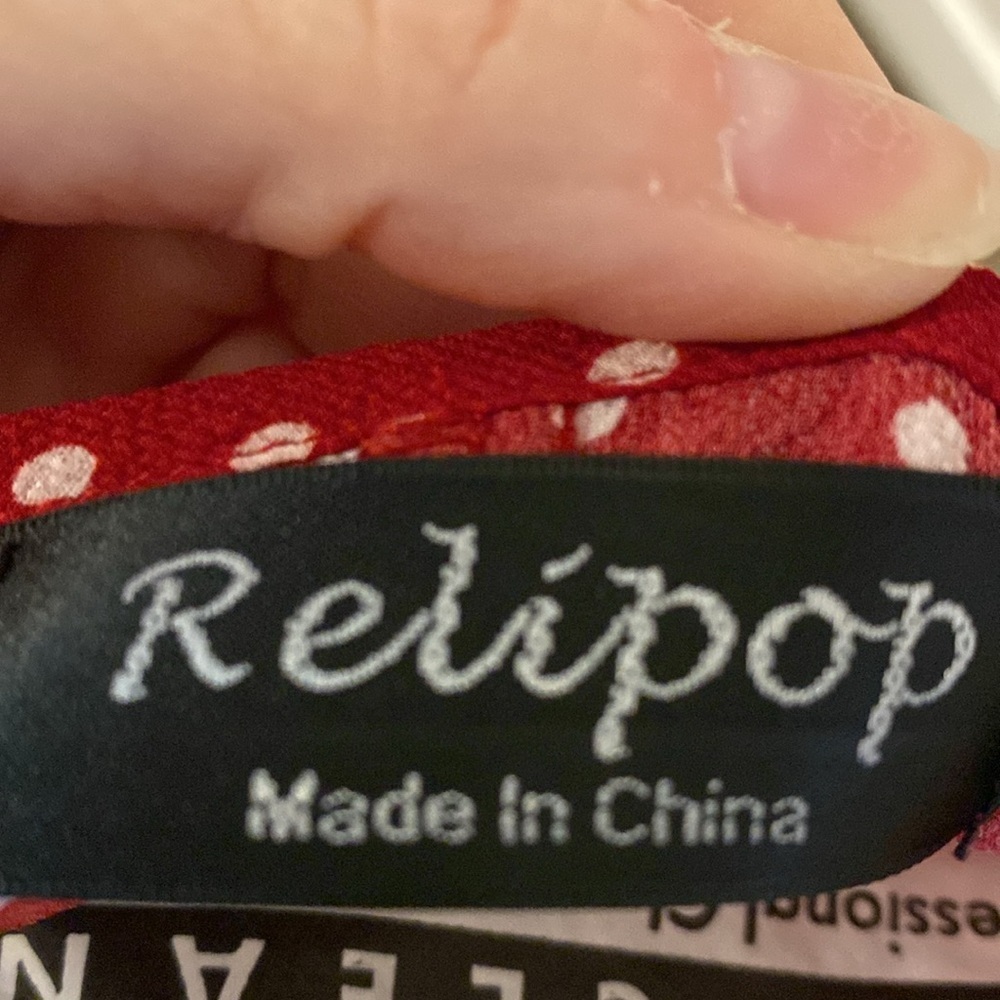 Relipop soze large polka dot wrap dress - Picture 3 of 4